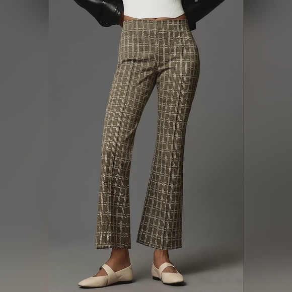 NWT Anthropologie The Margot Kick-Flare Cropped Pants by Maeve, Size XXS - Picture 2 of 10